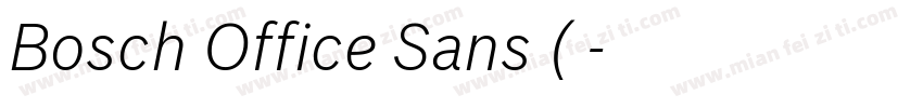 Bosch Office Sans (正字体转换